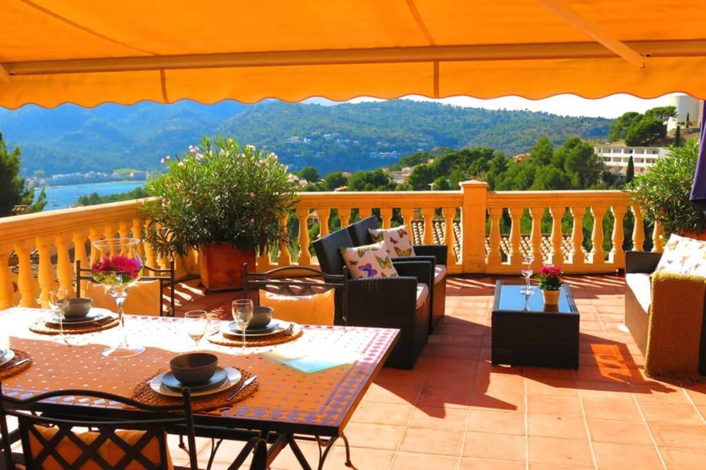 Apartamento En El Puerto De Soller Con Gran Terraza Privada Y Vistas Al Mar. Piscina Comunitaria. Localizado En Un Zona Tranquila Y Muy Soleada. Wifi Gratis Disponible. Parking. Exterior foto